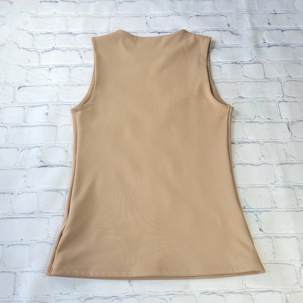 ✅ Express Body Contour Neutral Tank Top in Beige size S - Picture 3 of 9